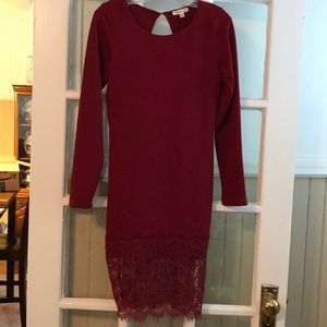 Never Worn Deep Red Cocktail Dress